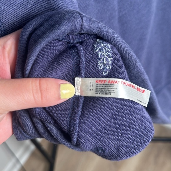 Free People Movement Blue Kick It Muscle Sweat Crewneck Tank Size Medium - Picture 8 of 8